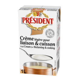 Cream President UHT Cooking Cream 18% Fdm 6x1 Liter (carton)