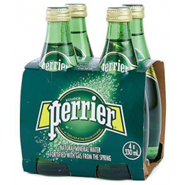 Carbonated Natural Mineral Water Perrier 24x 330ml 