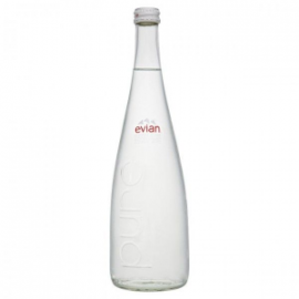 Still Water Sparkling Glass Large Evian 12x0.75 ltr