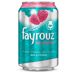 Carbonated Malt Non-Alcoholic Beverage Rasberry Can Fayrouz  24x250 ml