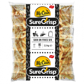 McCain  Fries Stay Crisp 9x9mm Skin On 4x2.5kg