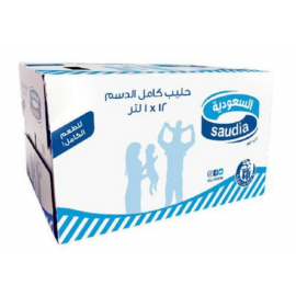 Milk Full Fat Saudia 12 x 1ltr