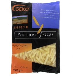 Frozen French Fries Potato Geko ( BELI ) 4 x 2.5kg